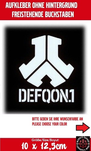 Adesivo defqon 10x12 5 cm - adesivo,