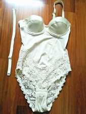 BODY INTIMO LOVABLE TG. XS PIZZO come nuovo bellissimo intimissimi infiore usato