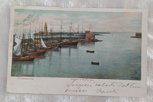 Cartolina civitavecchia - civitavecchia,