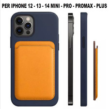 Portafoglio MagSafe per iPhone 12 13 14 15 16 Pro Max pelle porta carte credito