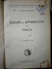 Pancini MISURE ED APPARECCHI