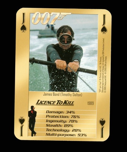Playing card 007 bonds - x,