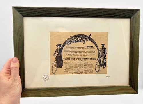 Pubblicità bici triumph - pubblicità,