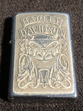 ZIPPO  LIGHTER  BARRETT SMYTHE HARLEY DAVIDSON el diablo 1993  usato Da Pulire
