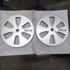 Bobina di presa in alluminio argento 7" per registratore a nastro 1/4" Akai GX-77 GX-1820D ECC.