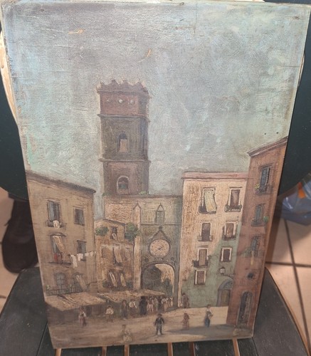 Dipinto olio tavola - dipinto, ad