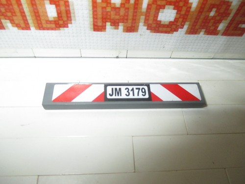 Lego tile decorated 1x6 jm - tile,