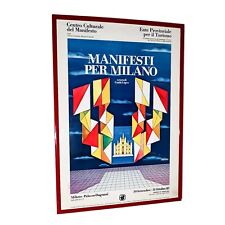 Manifesto Poster Mostra Vintage MANIFESTI PER MILANO Grafico Franco Scepi 1983