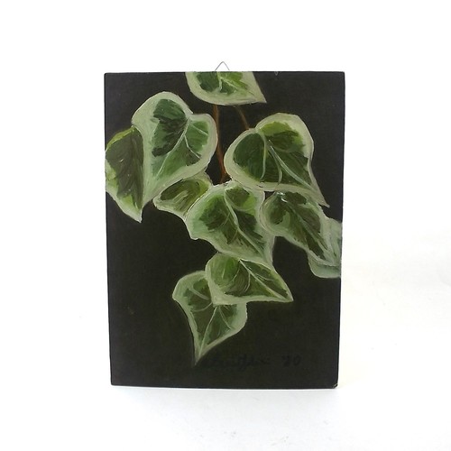 Quadro foglie dipinto a mano - "foglie",