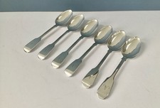 Set 6 antichi cucchiaini da