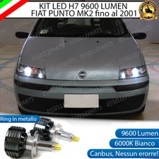 KIT FULL LED H7 CANBUS LED FIAT PUNTO MK2 188 fino al 2001 9600 LUMEN 6000K