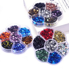 Scatola fiori prugna sette