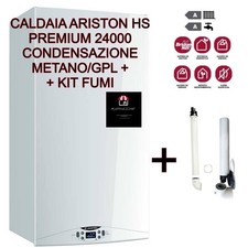 CALDAIA ARISTON CONDENSAZIONE HS PREMIUM  METANO/GPL 24 KW CON KIT FUMI OMAGGIO