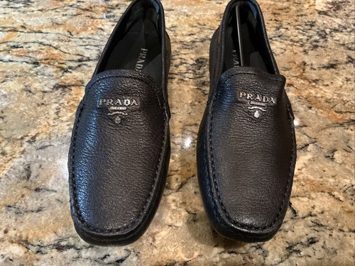 Mocassino prada pelle nero - prada,