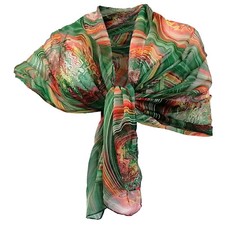 Elegante Verde SCIARPA FOULARD uomo, donna, unisex, Pashmina SP-02