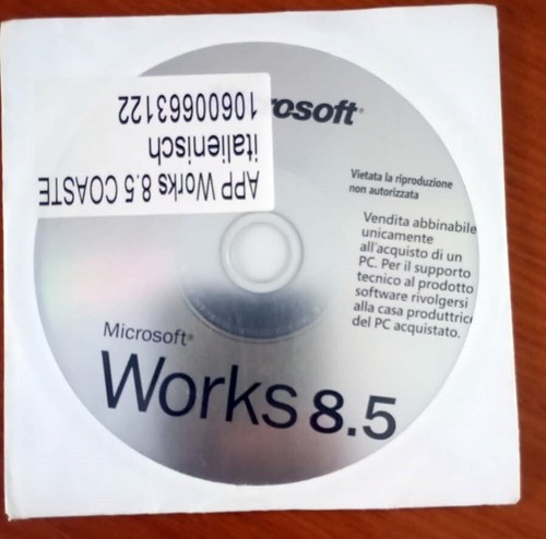 Microsoft works con - works, 8.5