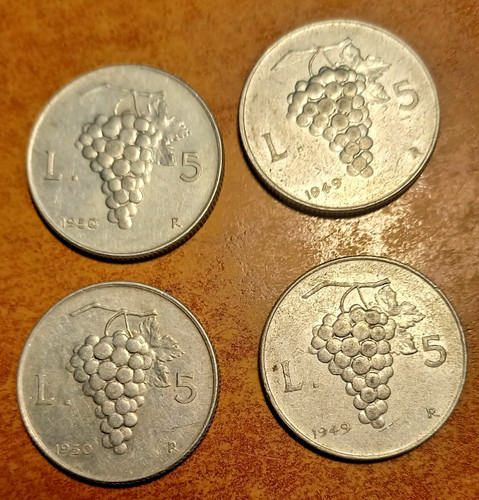 Lotto monete coins - monete, 5