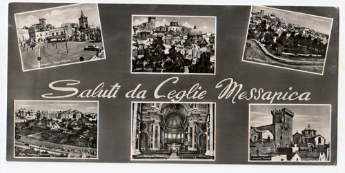Cartolina saluti ceglie - saluti, da