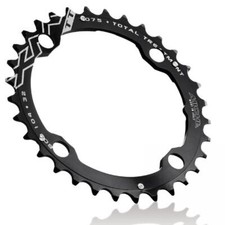 CORONE MICHE MTB BCD 104/64 IN ERGAL BLACK