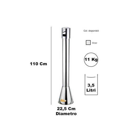 Posacenere colonna con base - posacenere, a
