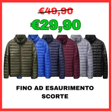 Piumino 100 GRAMMI UOMO giubbotto giubbino giacca invernale inverno impermeabile
