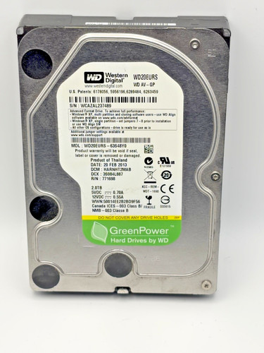 Greenpower wd20eurs 2tb - wd,