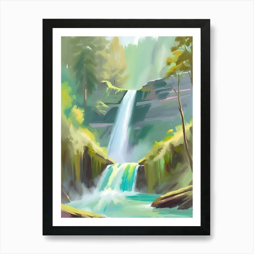 Quadro cascata stampa - quadro,