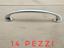 14x Maniglia moderna 8/941 maniglietta nichel satinato mobili armadi cucina