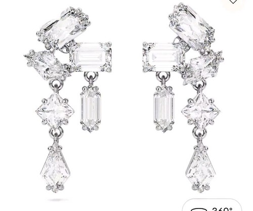 Orecchini goccia swarovski - a,