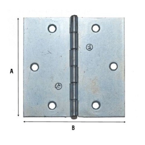 Cerniera libro quadrate - a,