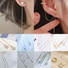 Orecchini a filetto nappa