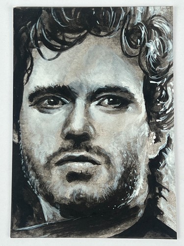 Aceo sketch card robb stark - aceo,