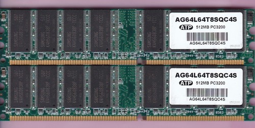 2x512 pc 3200 - gb, mb