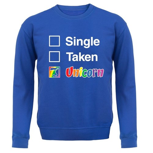 Single taken unicorn felpa - single,
