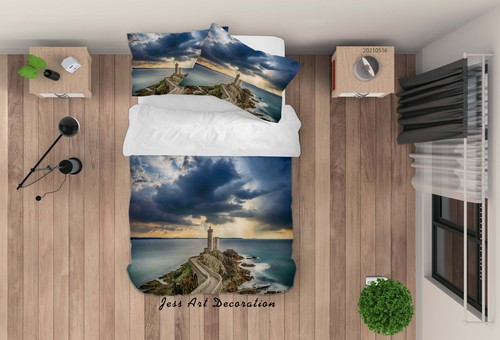 Set copripiumino faro mare - copripiumino,