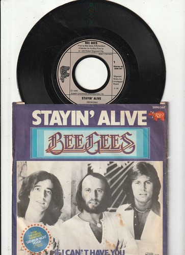 Vinyl bee gees stayin - 7",