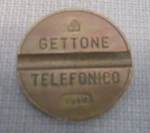 Gettone pubblicitario telefono - gettone,