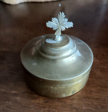 pisside in ottone fine XIX