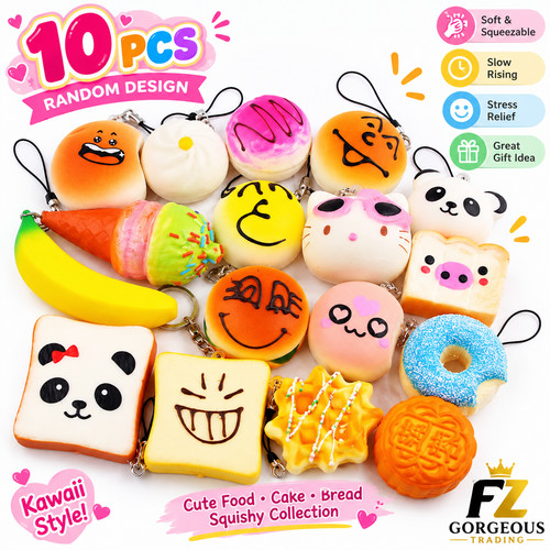 Pezzi kawaii squishy - pezzi, torta
