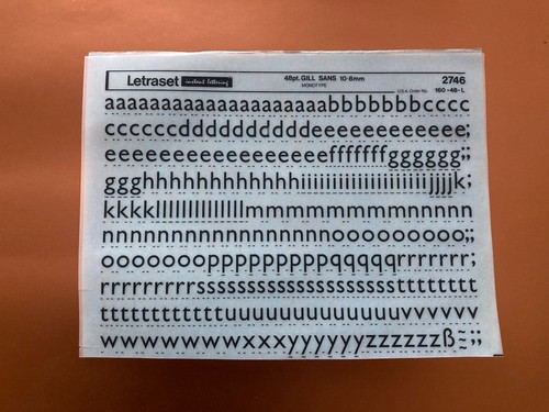 Letraset 2746 gill - 2746, sans