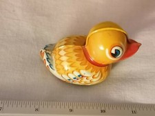 Tin toy Duck Giocattolo Latta Vintage Lehmann paak paak 903 Western Germany  