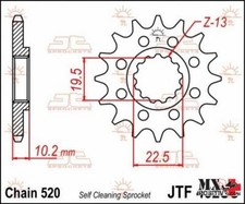 PIGNONE BETA ALP 200 2007-2018 JT JTF432.13SC PASSO 520 13 DENTI