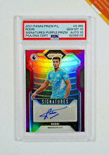 Panini Prizm PSA 10 Rodri #S-RRI Auto Viola Prizm Premier League 2021/25