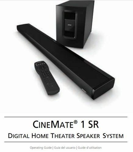 Bose cinemate manuale - 1,