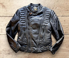 Giubbotto pelle chiodo motociclista biker vintage tedesco taglia S