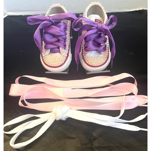 Scarpe converse neonati perle - scarpe,