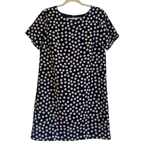 Abito girocollo pois blu - pois,