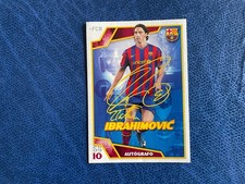 PANINI FC BARCELONA 2009/10 IBRAHIMOVIC AUTOGRAFO 90 MINT