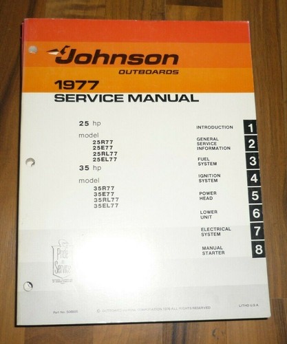 Johnson 1977 motore - johnson, 1977!