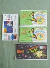 Lotto 4 biglietti Lotteria Italia 1980_1989_1998